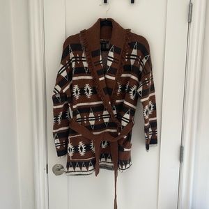Tahari Southwestern cardigan sweater